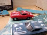 Vtg 1965 JC Penneys by Marx HO Road Race Slot Car Set Double Loop & Mountain Box