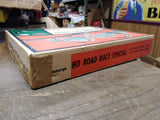 Vtg 1965 JC Penneys by Marx HO Road Race Slot Car Set Double Loop & Mountain Box