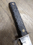 Vtg Imperial USA Fixed Blade Hunting Knife Dagger Bakelite Handle 4.75" Blade