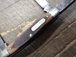 Vtg Schrade 340T Old Timer Folding Pocket Knife 3 Blade 5.5 inch Stockman USA