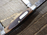 Vtg Schrade 340T Old Timer Folding Pocket Knife 3 Blade 5.5 inch Stockman USA