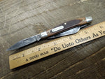 Vtg Schrade 340T Old Timer Folding Pocket Knife 3 Blade 5.5 inch Stockman USA