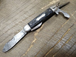 Vtg Colonial Prov USA Solder Seal Multi Function Folding Pocket Knife 4 Blade