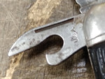 Vtg Colonial Prov USA Solder Seal Multi Function Folding Pocket Knife 4 Blade