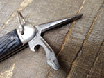 Vtg Colonial Prov USA Solder Seal Multi Function Folding Pocket Knife 4 Blade
