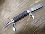 Vtg Colonial Prov USA Solder Seal Multi Function Folding Pocket Knife 4 Blade