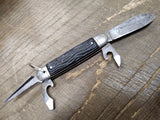 Vtg Colonial Prov USA Solder Seal Multi Function Folding Pocket Knife 4 Blade