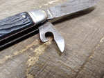 Vtg Colonial Prov USA Solder Seal Multi Function Folding Pocket Knife 4 Blade