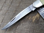 Vtg Case XX 3318 CV Folding Pocket Knife 3 Blade Yellow Handle Stockman 6.25 in