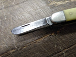 Vtg Case XX 3318 CV Folding Pocket Knife 3 Blade Yellow Handle Stockman 6.25 in