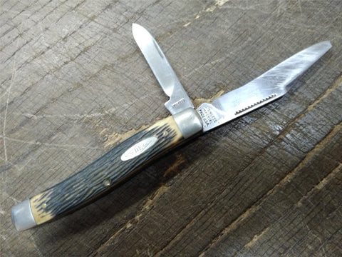 Vtg Imperial Diamond Edge 352 Folding Pocket Knife Stainless 2 Blades USA Repair