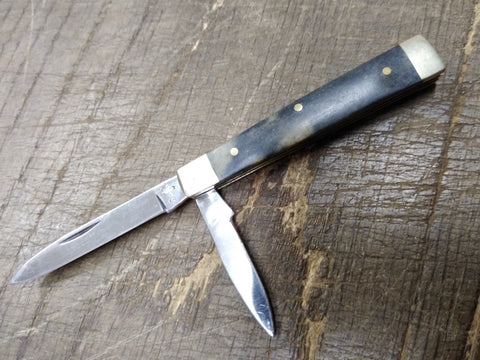 Vtg Frost Folding Pocket Knife German Stainless Steel 2 Blades 5.25" Great Shape