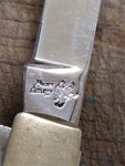Vtg Frost Folding Pocket Knife German Stainless Steel 2 Blades 5.25" Great Shape