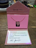 Vtg Diamonique Rose Gold Over 925 Sterling Pave Crystal 20" Necklace w/Box Nice!