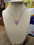 Vtg Diamonique Rose Gold Over 925 Sterling Pave Crystal 20" Necklace w/Box Nice!