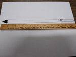 Vtg Diamonique 925 Sterling Pave Black Crystal 20" Heart Pendant Necklace w/Box!