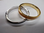 Vtg 2 Pc Talbots Black & Orange Cuff Bracelet Lot Spring & Magnetic Closure Mint
