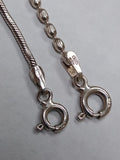Vtg 2 Piece 925 Sterling Silver Bracelet Lot Fits 7.75 & 8 Inch Wrist Italy!