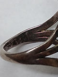 Vtg 925 Sterling Silver Southwest Style Jasper Stone Ring Size 6.5 Nice