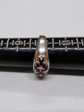 Vtg Michelle Albala 925 Sterling Silver Garnet Cluster Stone Ring Size 10 Nice!