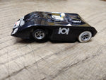 Vtg AFX Aurora HO Scale Slot Car Black Can Am Shadow Works Good!
