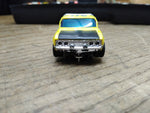 Vtg AFX Aurora HO Scale Slot Car Datsun #211 Baja Yellow Pick Up Truck Works!