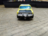 Vtg AFX Aurora HO Scale Slot Car Datsun #211 Baja Yellow Pick Up Truck Works!