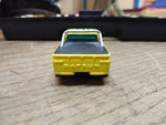 Vtg AFX Aurora HO Scale Slot Car Datsun #211 Baja Yellow Pick Up Truck Works!