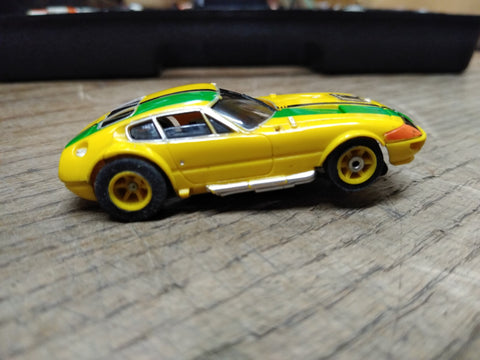 Vtg HO Scale Aurora AFX G Plus #16 Ferrari Daytona Slot Car Singapore Works