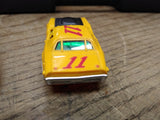 Vtg HO Scale Aurora AFX 1970 Dodge Charger Slot Car Yellow #11 Mopar Works!