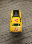 Vtg HO Scale Aurora AFX 1970 Dodge Charger Slot Car Yellow #11 Mopar Works!