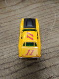 Vtg HO Scale Aurora AFX 1970 Dodge Charger Slot Car Yellow #11 Mopar Works!