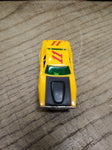 Vtg HO Scale Aurora AFX 1970 Dodge Charger Slot Car Yellow #11 Mopar Works!