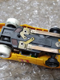Vtg HO Scale Aurora AFX 1970 Dodge Charger Slot Car Yellow #11 Mopar Works!