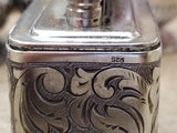 Vtg Ibelo Monopol 925 Sterling Table Lighter Scroll Design Germany Sparks Nice!!