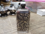 Vtg Ibelo Monopol 925 Sterling Table Lighter Scroll Design Germany Sparks Nice!!