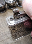 Vtg Ibelo Monopol 925 Sterling Table Lighter Scroll Design Germany Sparks Nice!!