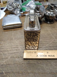 Vtg Ibelo Monopol 925 Sterling Table Lighter Scroll Design Germany Sparks Nice!!