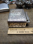 Vtg Ibelo Monopol 925 Sterling Table Lighter Scroll Design Germany Sparks Nice!!