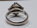 Vtg 925 Sterling Silver Faceted Citrine Ring Size 9 Nice Condition!
