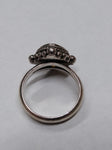 Vtg 925 Sterling Silver Faceted Citrine Ring Size 9 Nice Condition!