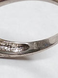 Vtg 925 Sterling Silver Faceted Blue Topaz Ring Size 9 Nice Condition!