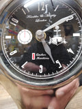 Vtg Steering Wheel Desk Clock Franklin & Murphy London Anchor Maritime Working!