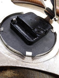 Vtg Steering Wheel Desk Clock Franklin & Murphy London Anchor Maritime Working!