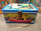 Vtg Chuck Connors Tin Lunch Box King Seeley 1968 Cowboy In Africa w/Thermos Nice