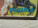 Vtg 1960's Aladdin Industries Bonanza Tin Lunchbox Western TV Series Collectable