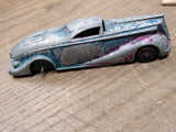 Vtg 1930's Manoil No. 704 Diecast Metal Coupe Blue & Red Original