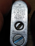 Vtg Ronson Viking Compressed Fuel Art Deco Cigarette Lighter Initials BMS w/Box!