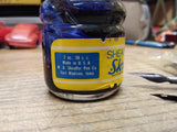 Vtg Calligraphy Dip Pen Ink and Nib Lot Sheaffer Blue Ink 1/4 Full 15 Nibs