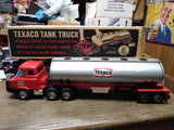 Vtg Park Plastics 1970's Texaco Gasoline Tanker Truck Semi Promotional Toy w/Box